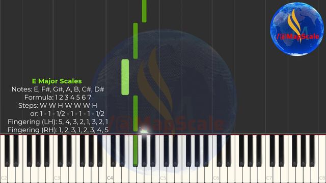 E Major Scales #piano #chordstutorial #guitar #pentatonicscale #jazz #saxophone #mapscale #chords смотреть онлайн