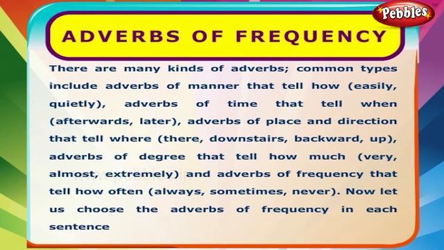 Adverbs Of Frequency | English Grammar Exercises For Kids | English Grammar For Children
