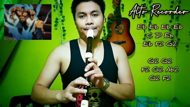 Hohoemi No Bakudan - Yu Yu Hakusho - Opening Theme Song (Alto Recorder Cover) + Notes Tutorial смотреть онлайн