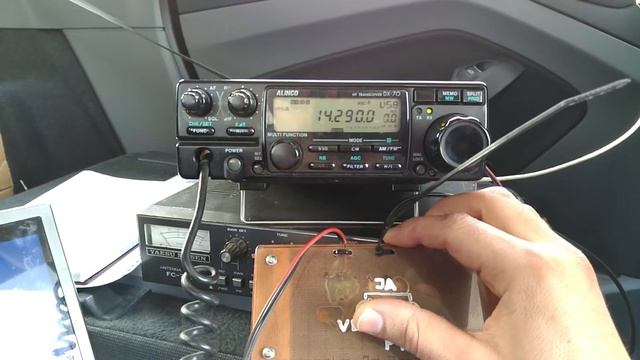 Portable 2el Inverted V Antenna For 20m By Lz1aq At Sp/lz1abc