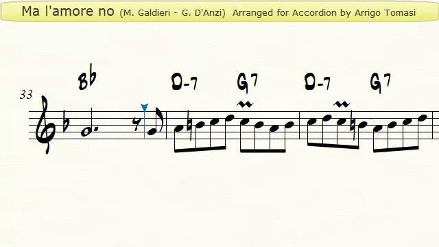 Ma l'amore no (Galdieri - D'Anzi) - Accordion Sheet music смотреть онлайн