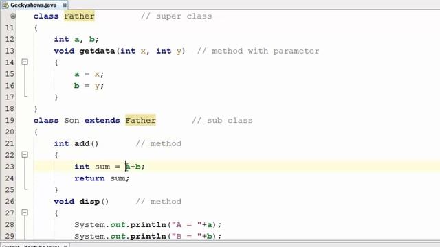 105. Single Inheritance in Java Programming (Hindi) смотреть онлайн
