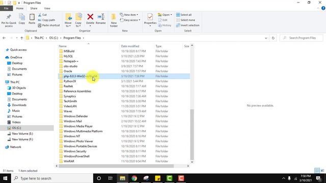 How to Install PHP 8.0.3 on Windows 10 смотреть онлайн
