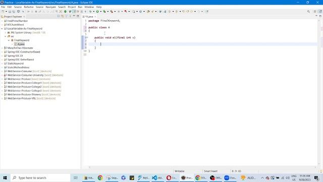 Local Variable as Final смотреть онлайн