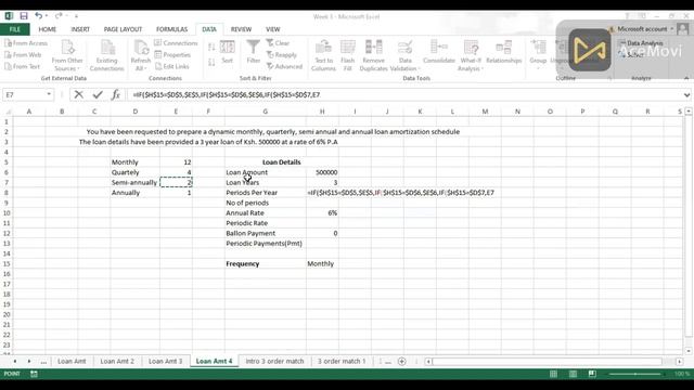 Updated merged Loan Amortisation in Ms Excel Business Data Analytics KASNEB DEC 2022 solutions смотреть онлайн
