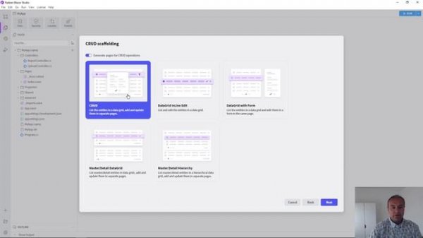 Create new Blazor CRUD application with Radzen Blazor Studio