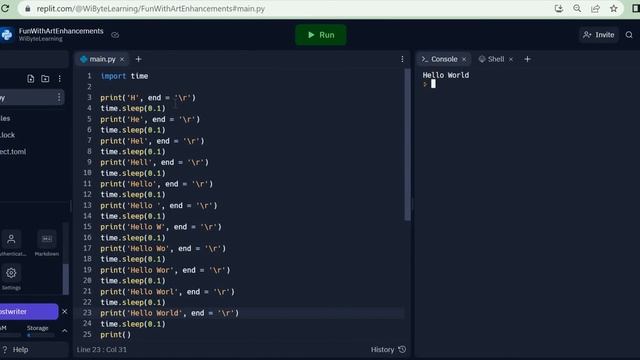 Python Programming: How can I make the print() statement come alive with some animated prints? смотреть онлайн