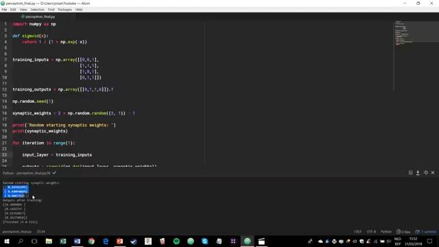 Create a Simple Neural Network in Python from Scratch смотреть онлайн