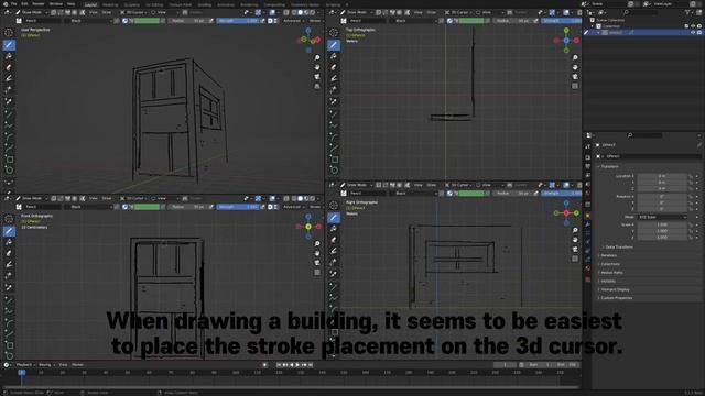 Grease Pencil 3D Sketch (Blender) смотреть онлайн