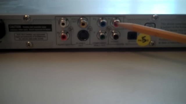Composite, S-Video, Component Connections On DVD Player