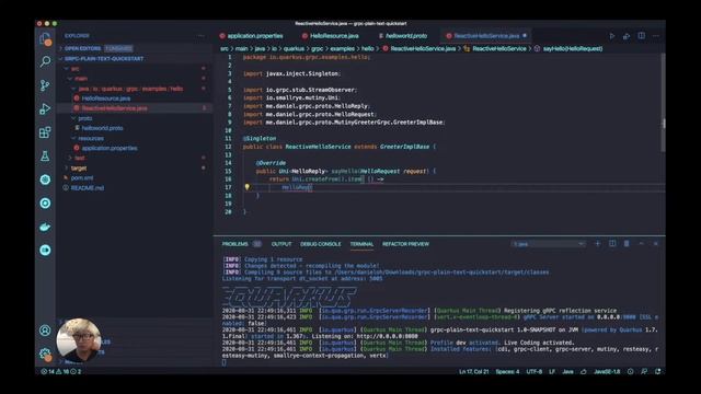 How to Consume a Reactive gRPC Service on Quarkus Mutiny (Part 2) смотреть онлайн