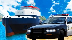 Бывший автогонщик | Полицейская погоня | BeamNG.Drive - Часть 1