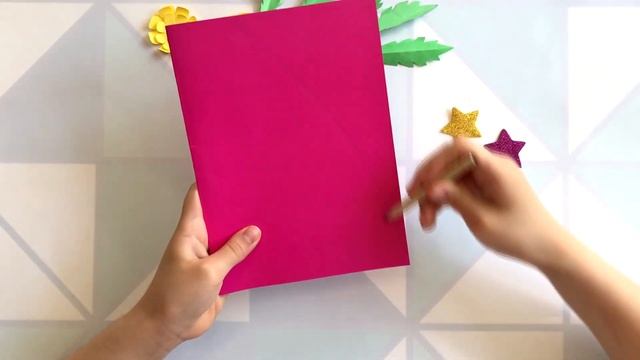 3D ОТКРЫТКА Цветы из бумаги своими руками Как сделать на 8 марта ОРИГАМИ /Подарок маме / Эмилия смотреть онлайн