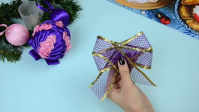 БАНТ за 5 минут Своими руками | Новогодний декор из лент❄Лакси смотреть онлайн