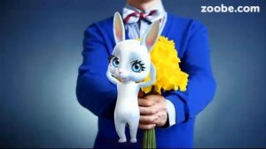 Прикольное поздравление с 8 марта от  Зайки! Шуточное поздравление с 8 марта. Музыкальное видео