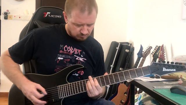Ibanez RGIR37BFE - 7 strings guitar unpacking and play through смотреть онлайн