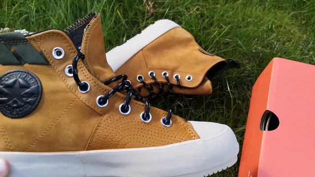 Converse осень-зима 171438C Chuck 70 Waterproof кожаные рыжие смотреть онлайн