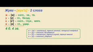 Звуко – буквенный (фонетический) разбор к слову  Жуки