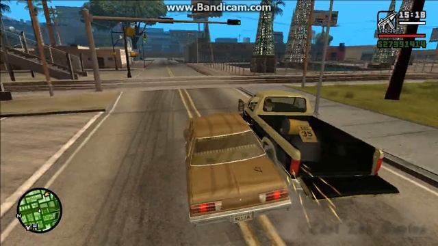 GTA San Andreas | Dodge Aspen 1979 против Ford F-150 1984 смотреть онлайн