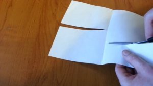 Простой фокус с листом бумаги