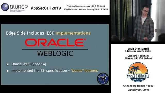 AppSecCali 2019 - Cache Me If You Can: Messing with Web Caching смотреть онлайн