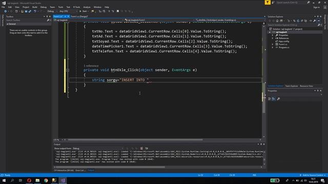 C# Sql Veritabanı Bağlantı İşlemleri - Veri Çekme, Ekleme, Silme, Güncelleme смотреть онлайн