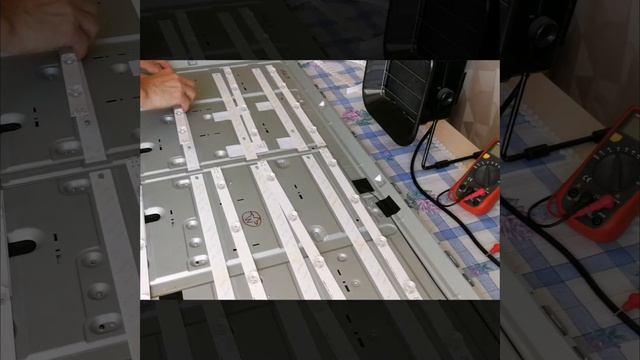 Замена подсветки LG 42LF620V. Уменьшить ток EAX66203001. смотреть онлайн