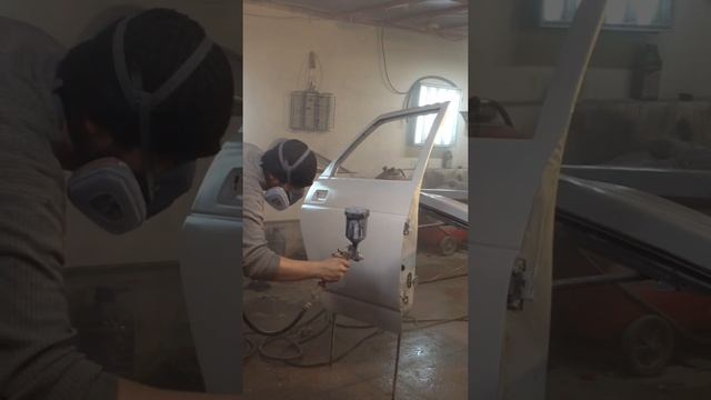 Покраска двери Приора в белый матовый цвет смотреть онлайн