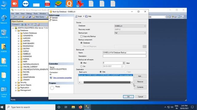 HOW TO TAKE DATABASE BACKUP IN SQL SERVER 2012 смотреть онлайн
