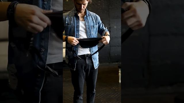 КОЖАНАЯ ПОЯСНАЯ СУМКА - ОБЗОРНОЕ ВИДЕО - ЧЁРНЫЙ смотреть онлайн