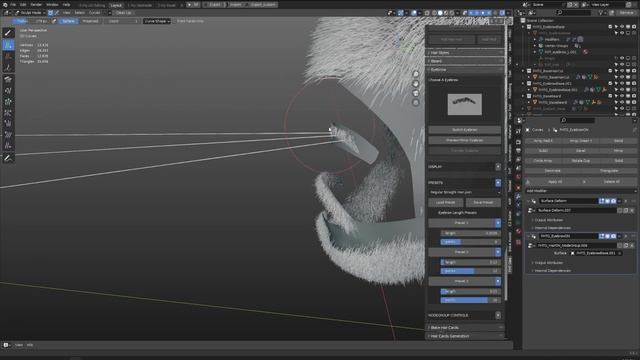 Blender Addon Facial Hair Toolkit 2.0 with Hair Cards Creation and Hair Texture Baking смотреть онлайн