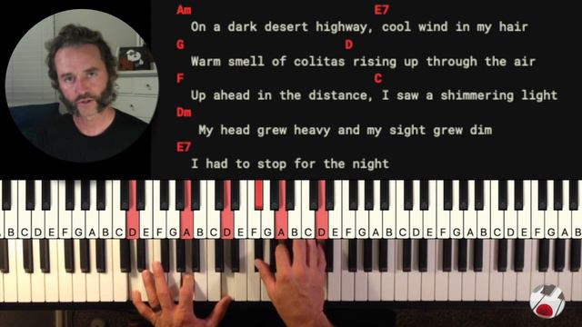 Hotel California | Easy Piano Tutorial | Play & Sing смотреть онлайн