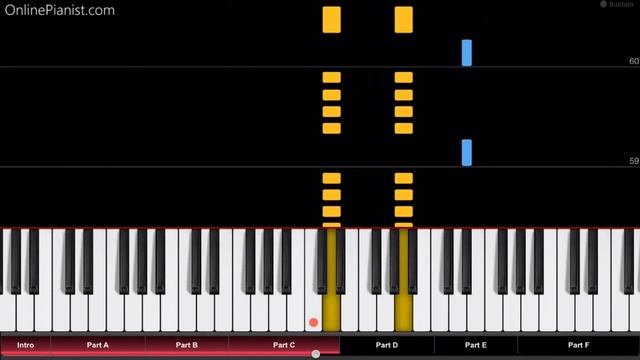 Danse Macabre - Easy Piano Tutorial смотреть онлайн