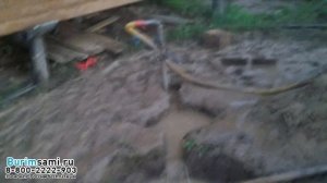 /Ручное бурение под 125 обсадную трубу/ Скважина 13 метров, пробурила бригада из двух человек/