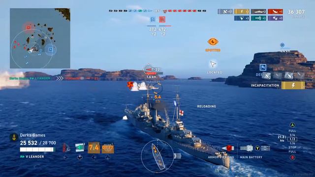 Leander Heartbreak | British Cruisers | World of Warships Legends | Xbox One PS4 HD смотреть онлайн