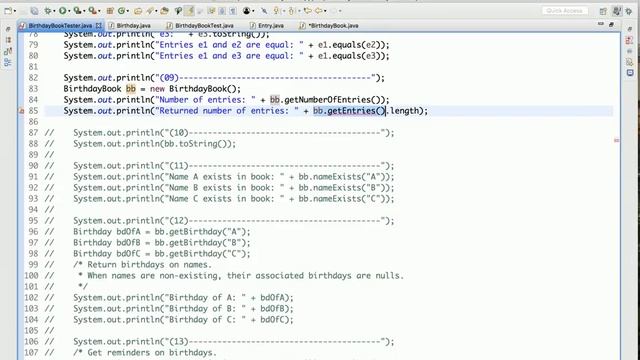 Java Tutorial Birthday Book App 09 смотреть онлайн