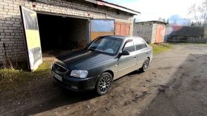 Колёса R16 на Хендай Акцент | Чёткие диски на ЗИМНЕЙ резине 195/55/16 | Тюнинг Акцента