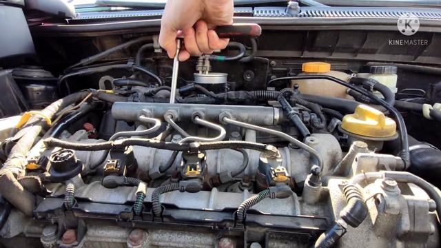 Fiat croma 1.9/150 test her replacement of glow plug - тест и смяна на свещ смотреть онлайн