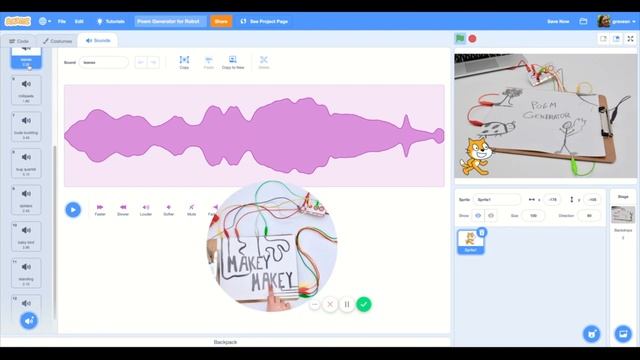 Draw and Code a Poem Generator with Scratch and Makey Makey смотреть онлайн
