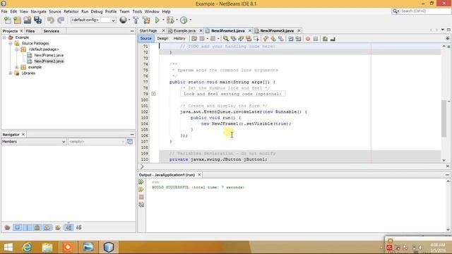 How to Open One Jframe from Another in NetBeans смотреть онлайн