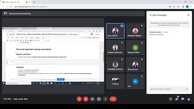 PEP8 - POD 7 SESSION смотреть онлайн