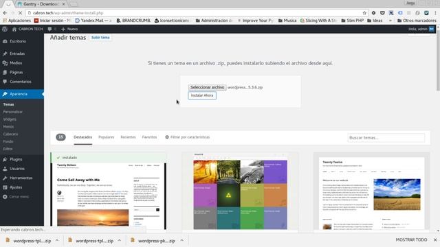 Instalando Gantry 5 en Wordpress смотреть онлайн