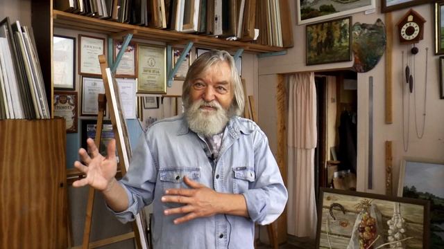 В мастерской художника Виталия Журавлева #Виталий_Журавлёв #Живопись #Мастерская_художника смотреть онлайн