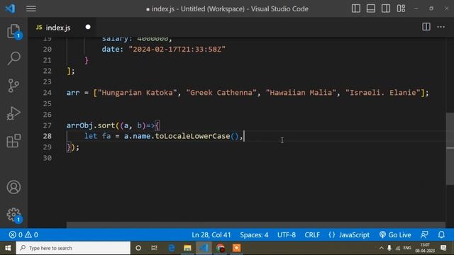 How To Sort String From An Array Object Javascript || Javascript || Javascript Tutorial || Js || Es смотреть онлайн