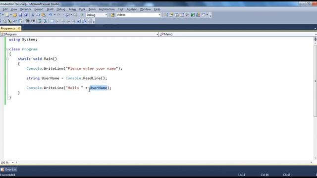 Part 2 - C# Tutorial - Reading and writing to a console.avi смотреть онлайн