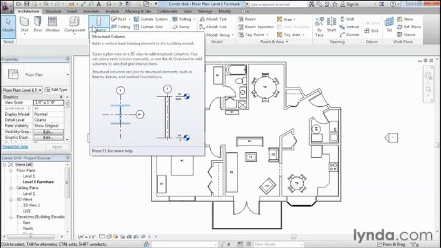 S01E05:Using keyboard shortcuts of Revit - Revit 2014 Tutorials смотреть онлайн