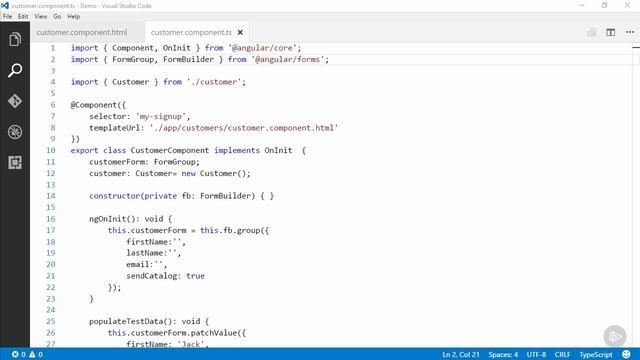 15 Angular 2 Fundamentals Simplifying with FormBuilder смотреть онлайн