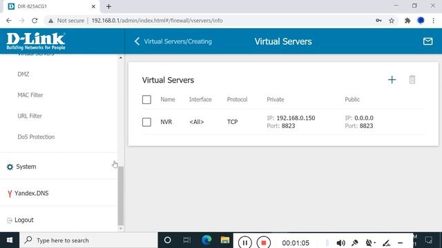 Port Forward Dlink 825