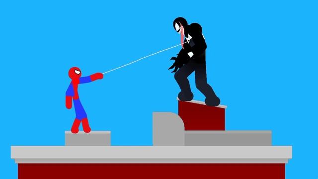 анимация"spider man vs venom"часть 2 stick nodes смотреть онлайн