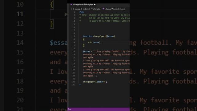 Replace word from text by PHP script #short смотреть онлайн
